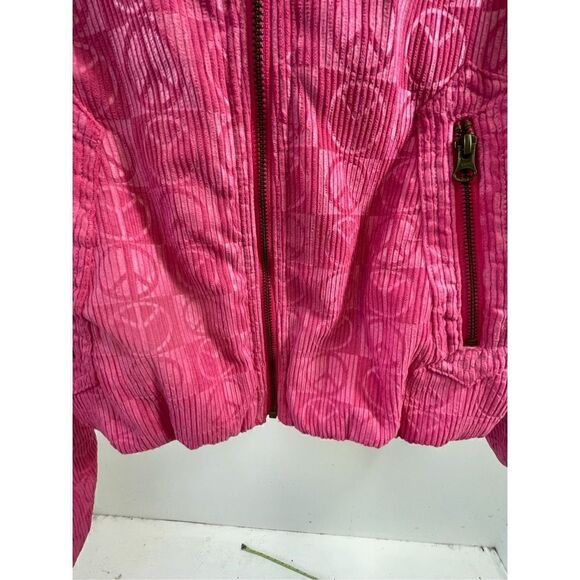 Urban Outfitters NWOT Femme Peace Sign Embossed Jacket Size S - Picture 5 of 11